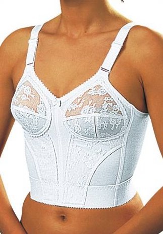 Бралетт удлиненный Erolanta Nelly, белый, 42-44 УТ-00004709XS/S  - Erolanta - Эротические корсеты и бюстье - Купить