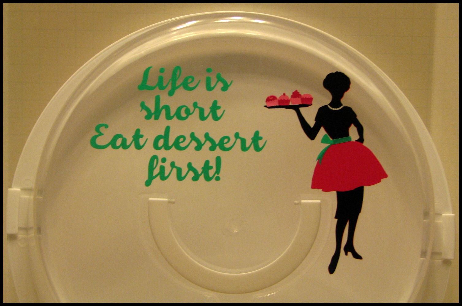 Around the Block with scrapalette Another Dollar Tree Cake Carrier