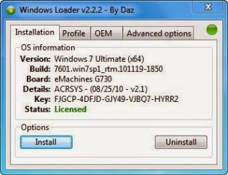 Windows Loader V2 2.1 By Daz guayoshe windows-loader-2.2.2
