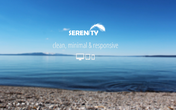 Download Serenity Minimal One Page Template