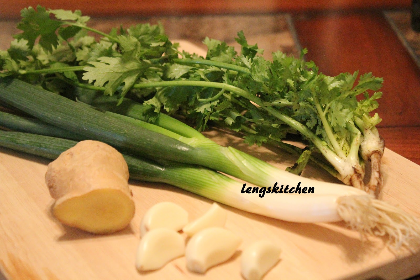Kitchen Chaos Chinese Cilantro Scallion Dipping Sauce 芫茜姜葱油