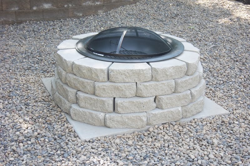 Carnoustie Lane My DIY Fire Pit with River Rocks