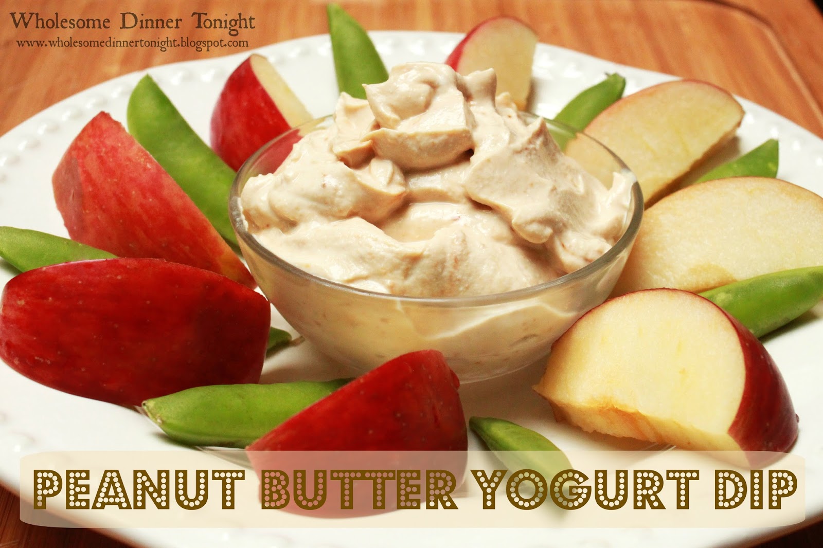 Wholesome Dinner Tonight Peanut Butter Yogurt Dip {Glutenfree, PB2