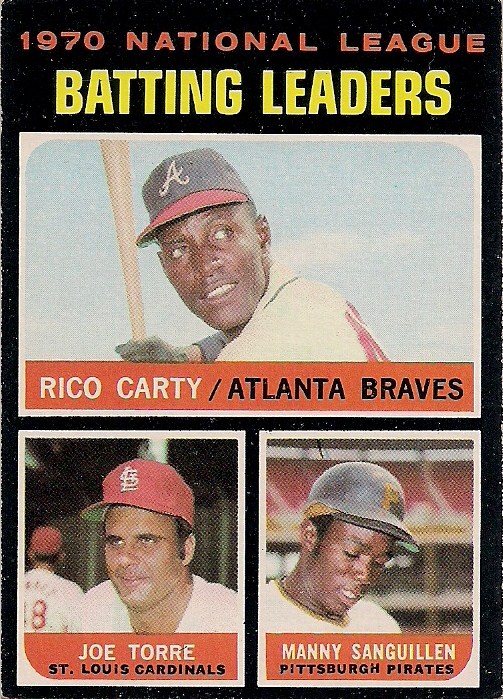 Topps 1971 no. 62 1970 national league batting leaders
