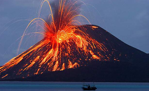 تعد جزر هاواي مثالا على الجزر البركانية التي تتكون من