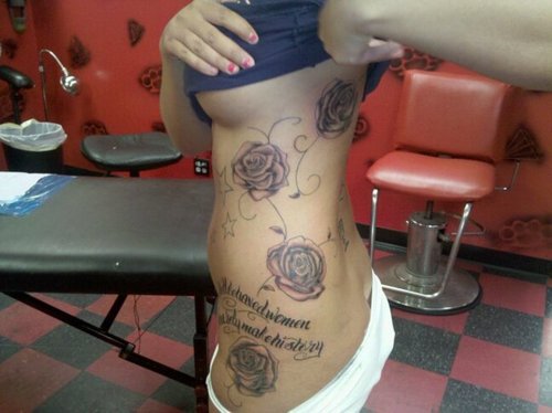 Rose Tattoo Hip