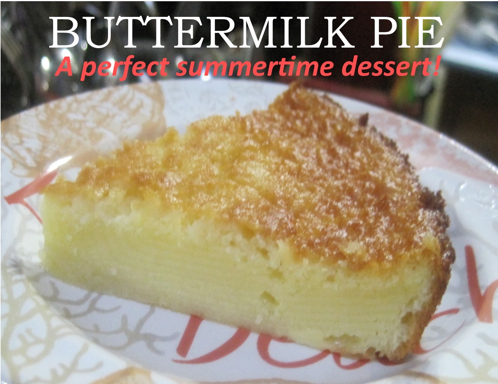 Slice of Pie Cookbooks & Entertaining Buttermilk Pie