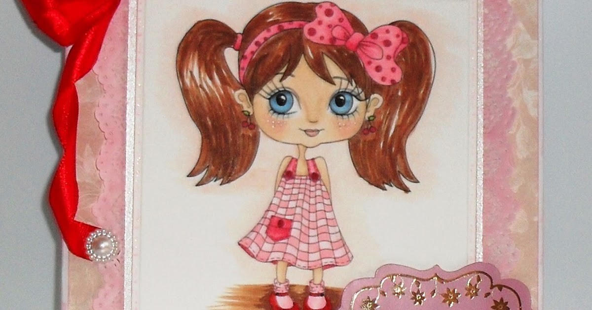 Linda's Crafty Piece of Heaven: Julia Spiri's Digi Girl with Pigtails