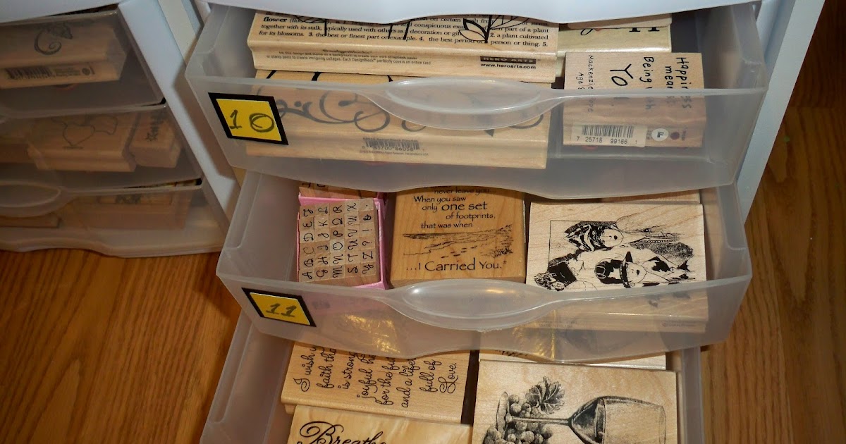 Still Young and Croppin' Rubber Stamp This Organization Idea!