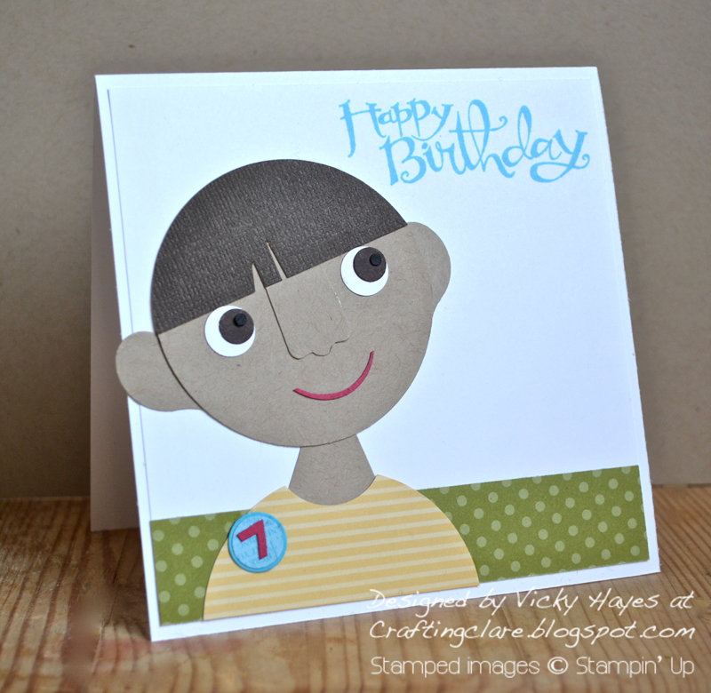 Stampin' Up ideas and supplies from Vicky at Crafting Clare's Paper