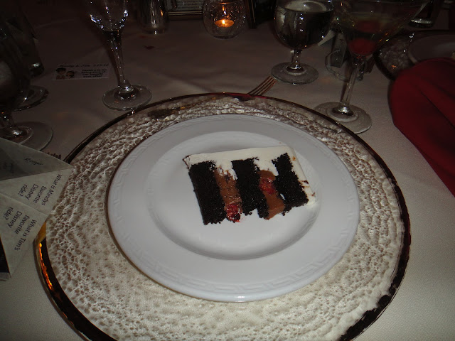 Disneyland Wedding - Chocolate cake with chocolate mousse with fresh raspberries