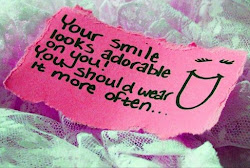 your smile looks adorable on you! You should wear it more often