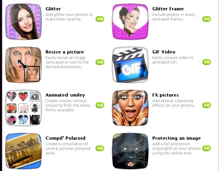 List of Free Online Photo Image Editor and Effects