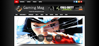 Gaming Mag Blogger Template Design For Game Related Blogger Templates