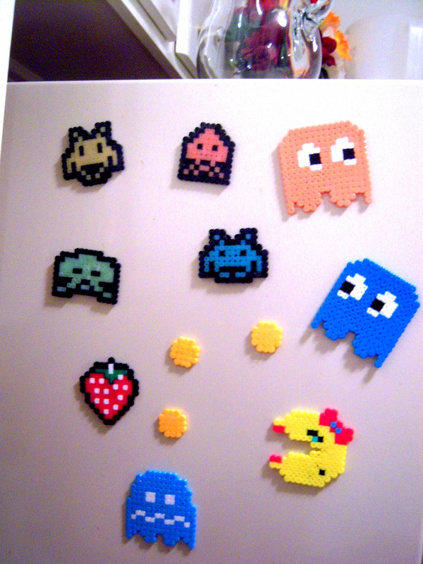 Perler Space Invaders