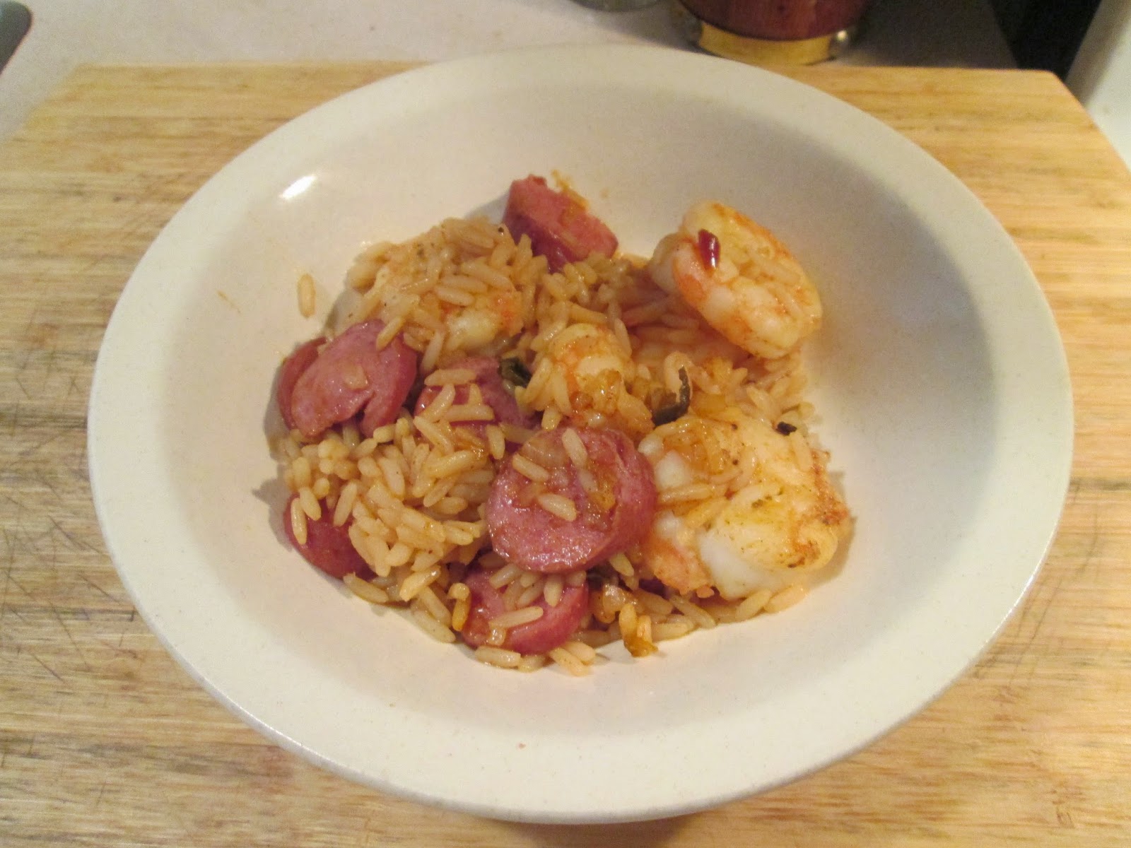 Diab2Cook Leftovers Shrimp and Smoked Turkey Sausage Jambalaya
