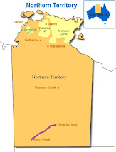Carte du Northern Territory (NT)
