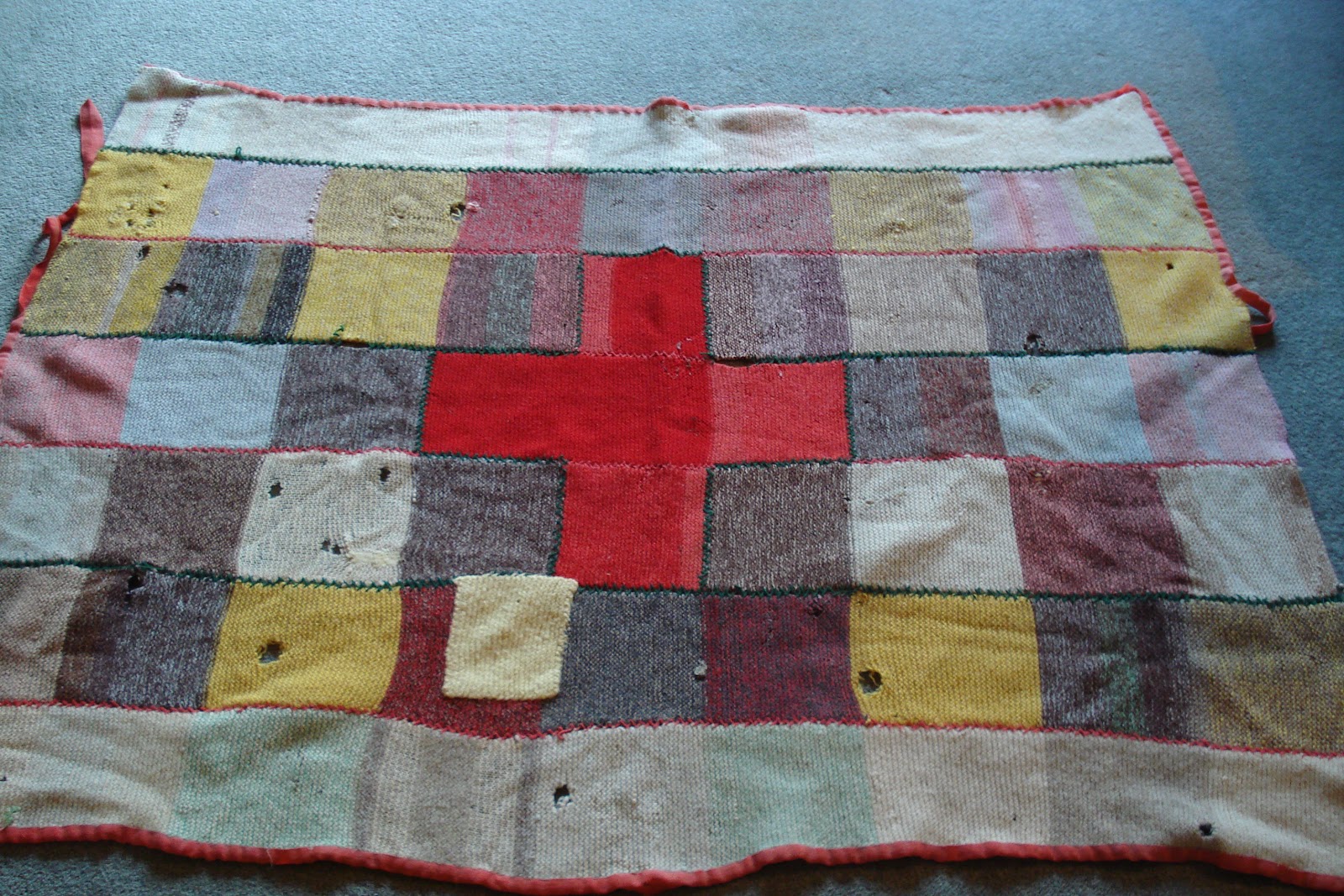 Welsh Quilts Red Cross Army Blanket