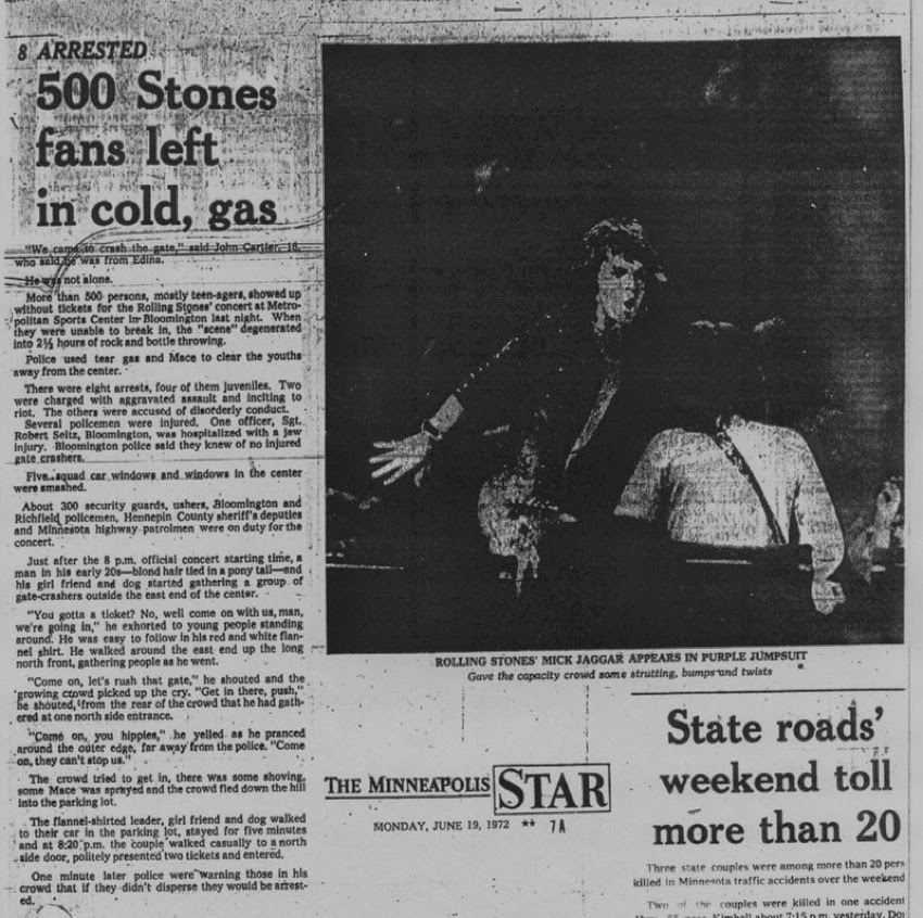 Yesterdays Papers of The Rolling Stones Concert Previews & Concert