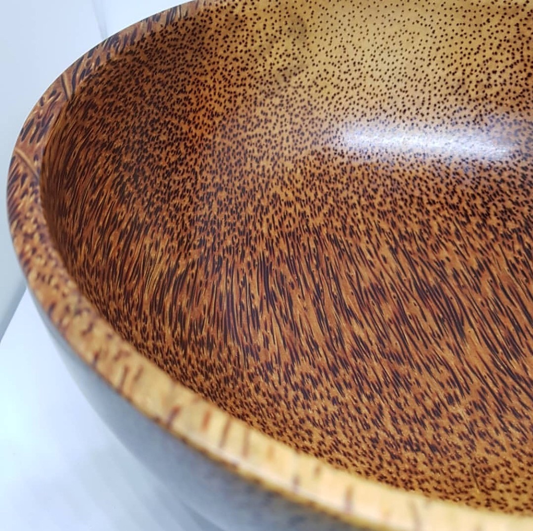 Tropical Exotic Hardwoods Beautiful turned bowl out of Palm by