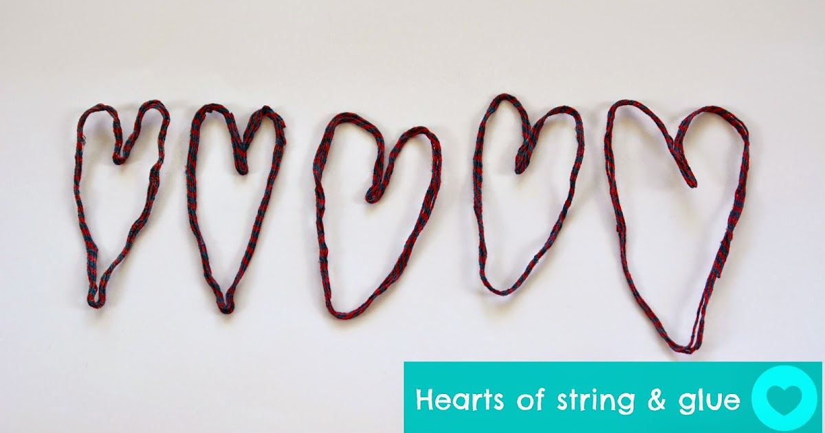 CraftyRie Hearts of string & glue