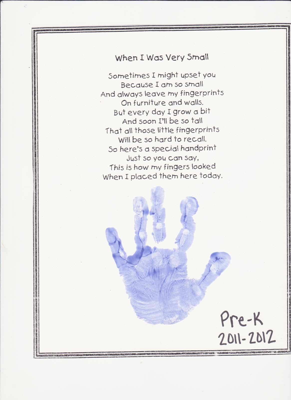 Lail Family's Life: Preschool Poem