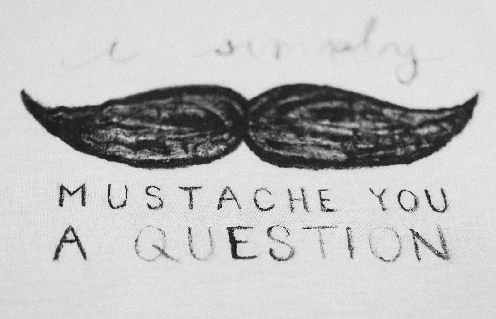 p.s.♡ movember diy acrylic paint tshirt makeover