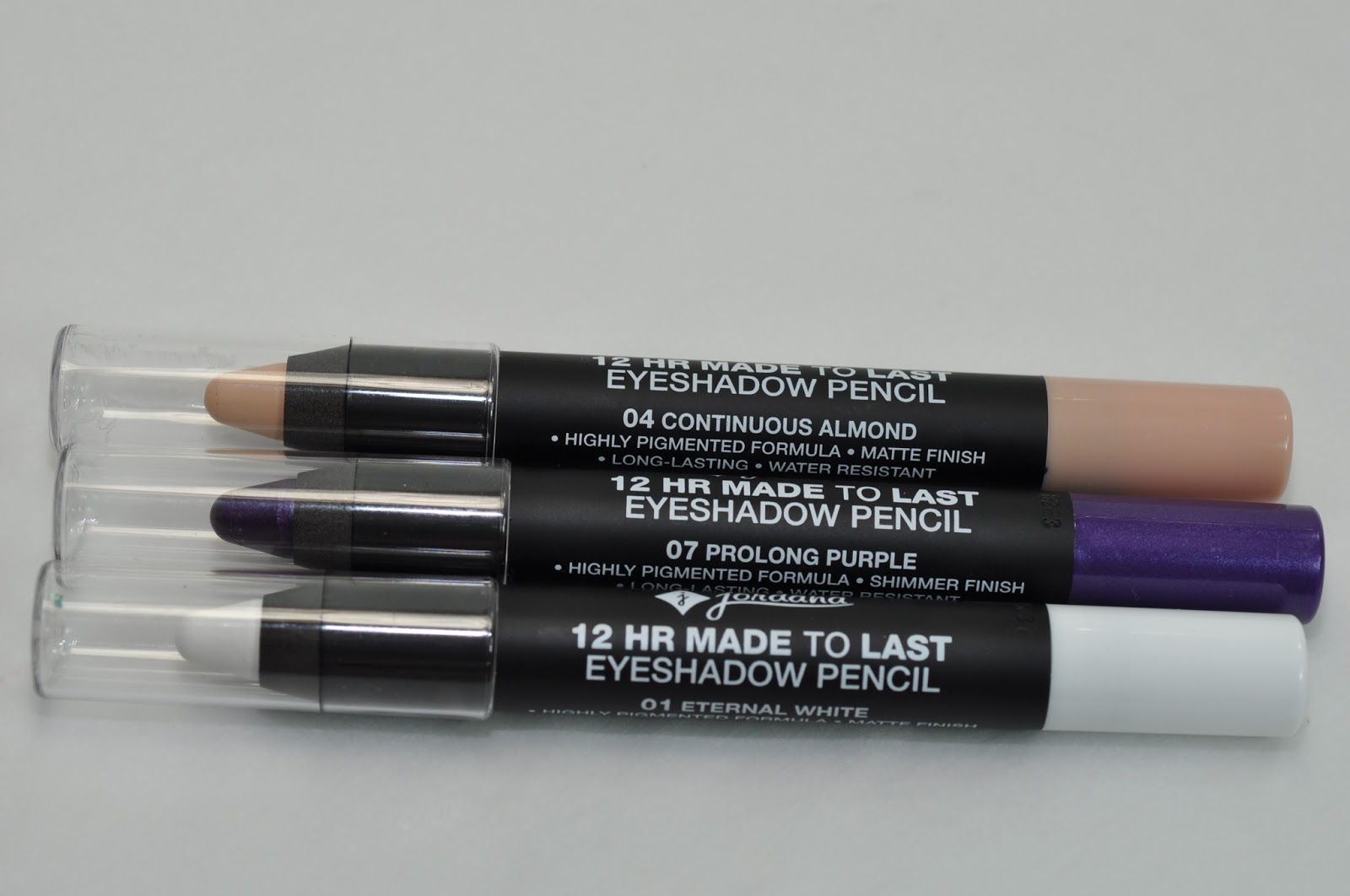 Jordana 12Hr Made To Last Eyeshadow Pencils Swatches, Look, Review