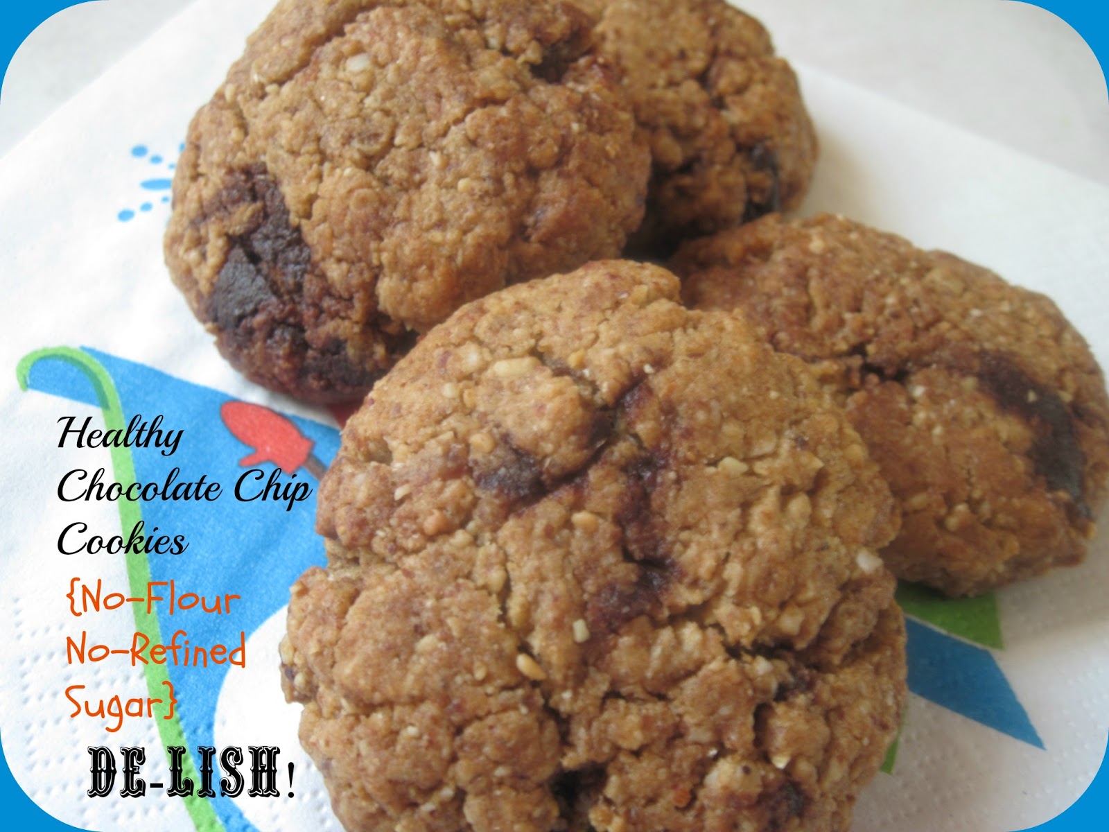 The Better Baker Healthy Chocolate Chip Cookies (NO Refined Sugar/Flour}