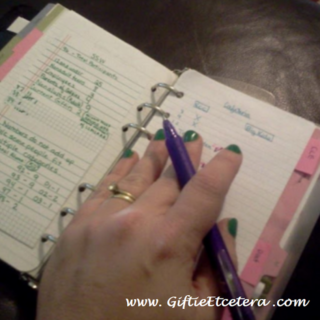 capture, write, planner, green nail polish