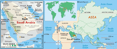 Saudi Arabia Map Political Regional