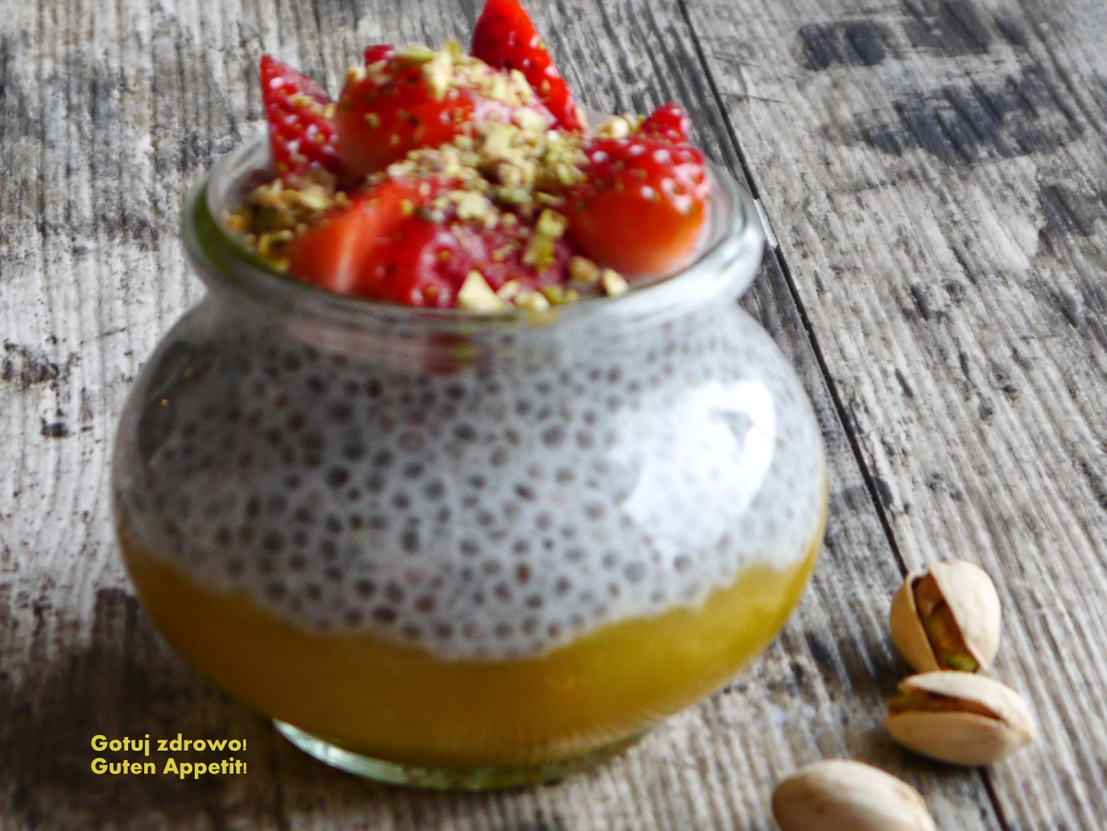 Gotuj zdrowo!Guten Appetit! Kokosowy pudding z chia i mango