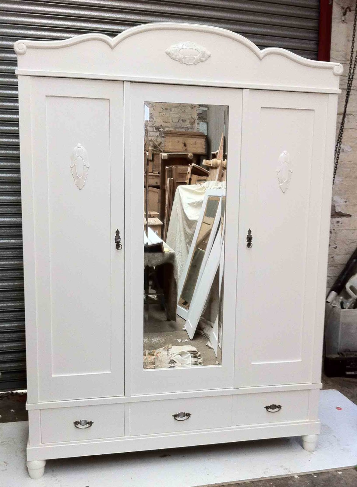 old pine furniture hand painted wardrobe
