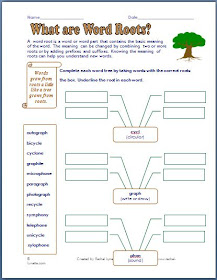 Classroom Freebies: Prefix, Suffix, and Roots Printables