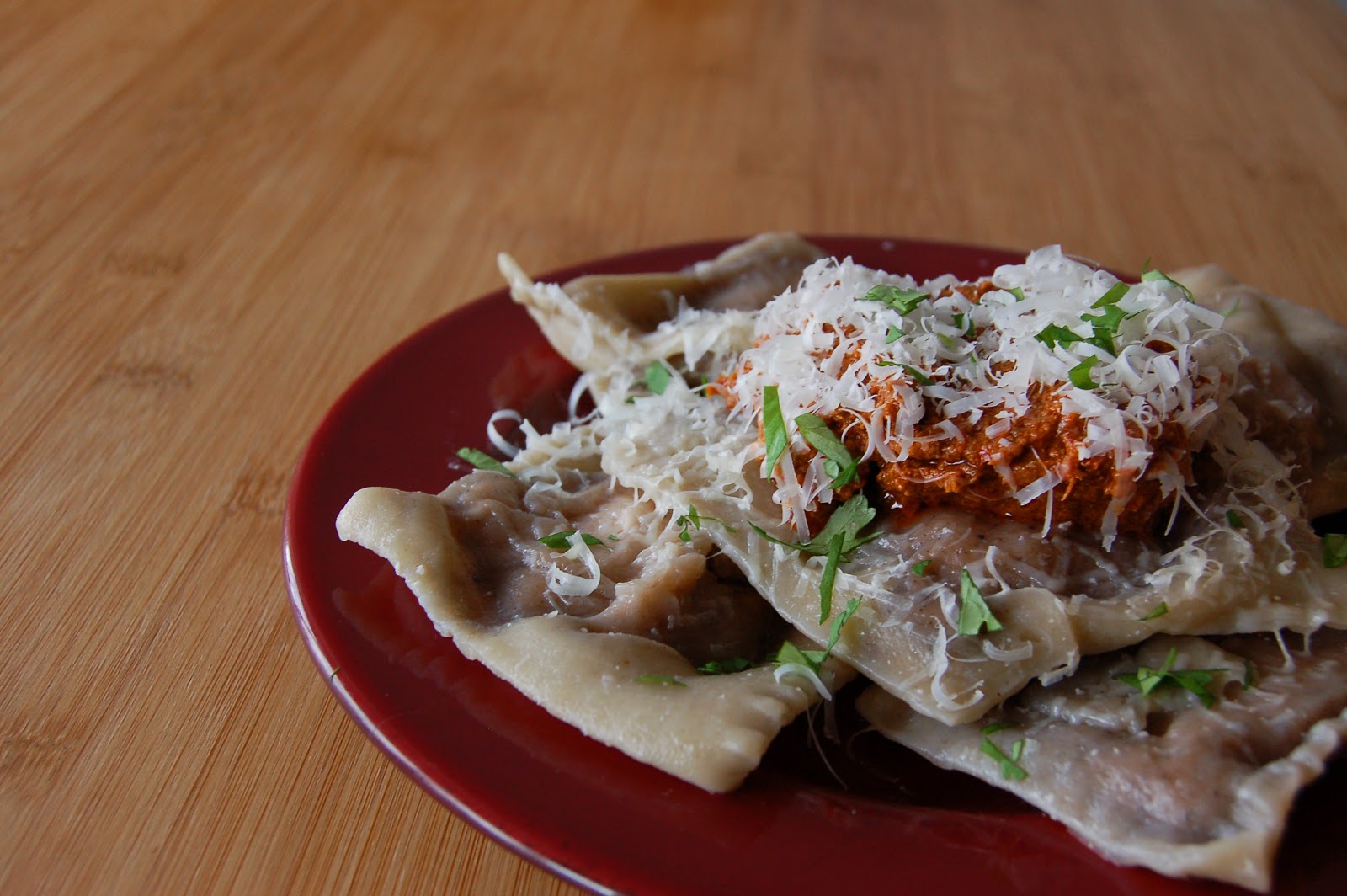 The Spice Island Ravioli with SunDried Tomato Sage