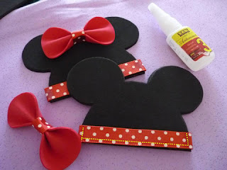 Servilletero de Minnie. Tutorial con moldes.