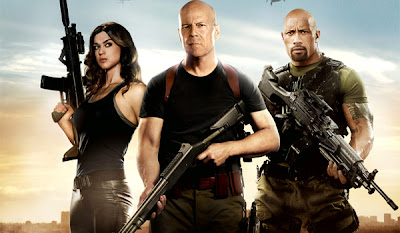 Dwayne Johnson and Bruce Willis in G.I. Joe: Retaliation