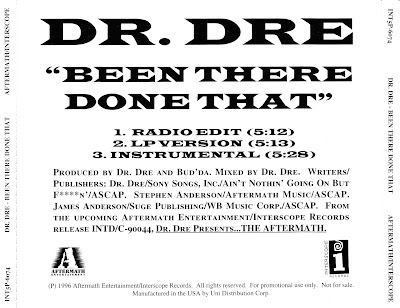 Dr. Dre – Been There, Done That (Promo CDS) (1996) (FLAC + 320 kbps)