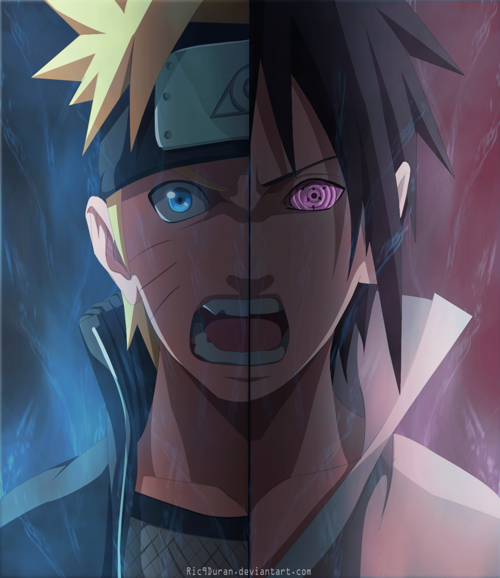 The Anime Reign: Naruto vs Sasuke Color Pages