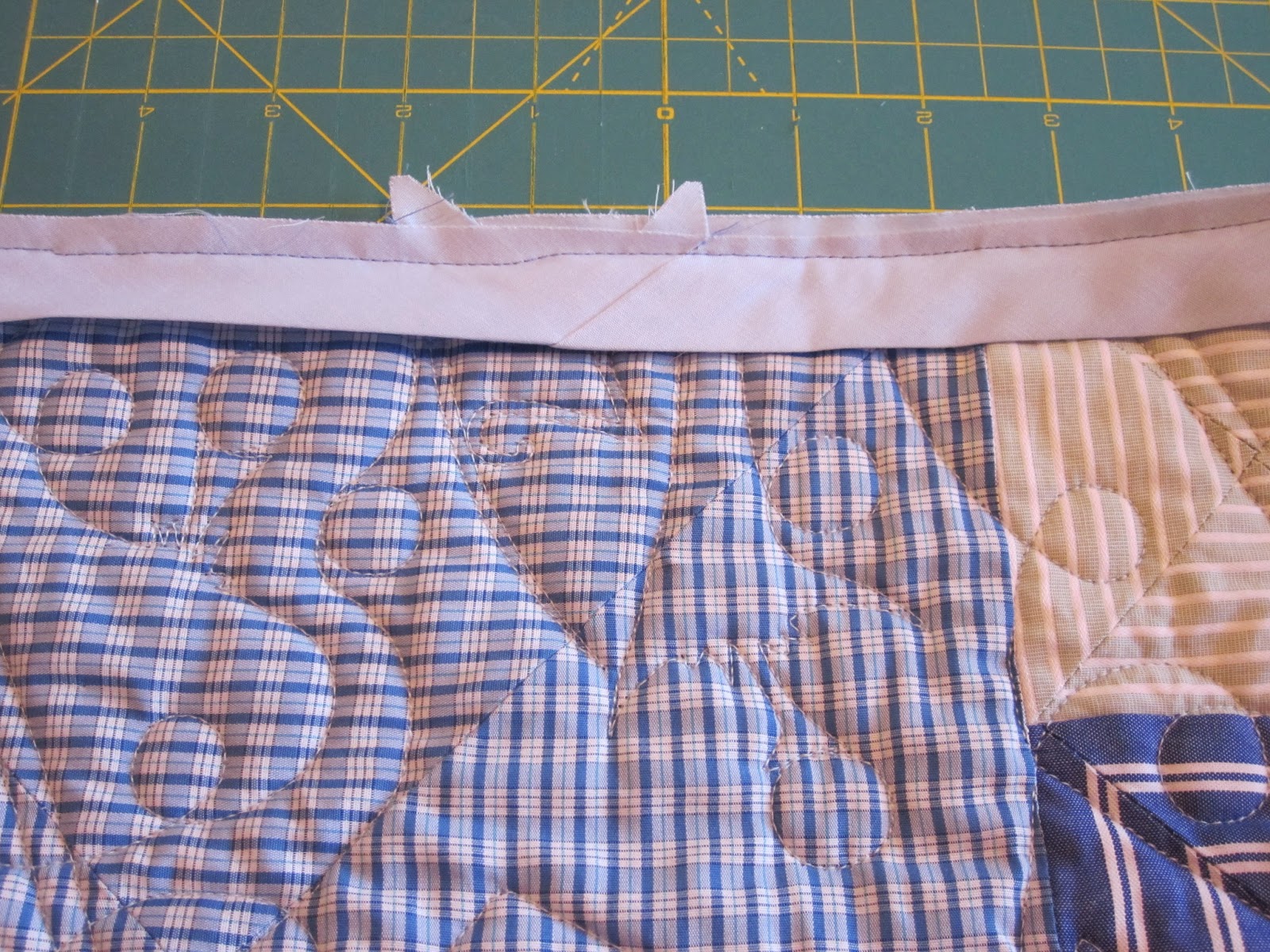 BonnieProjects Quilt from upcycled dress shirts