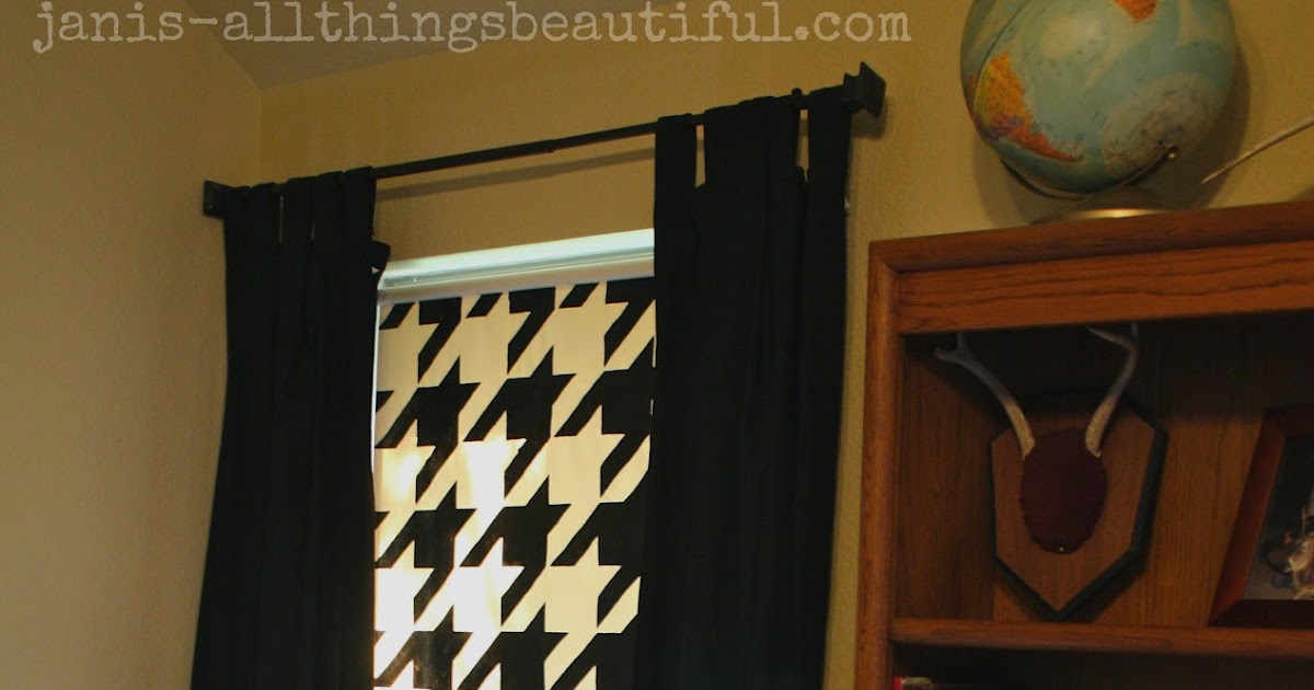 All Things Beautiful How to Stencil a Roller Shade