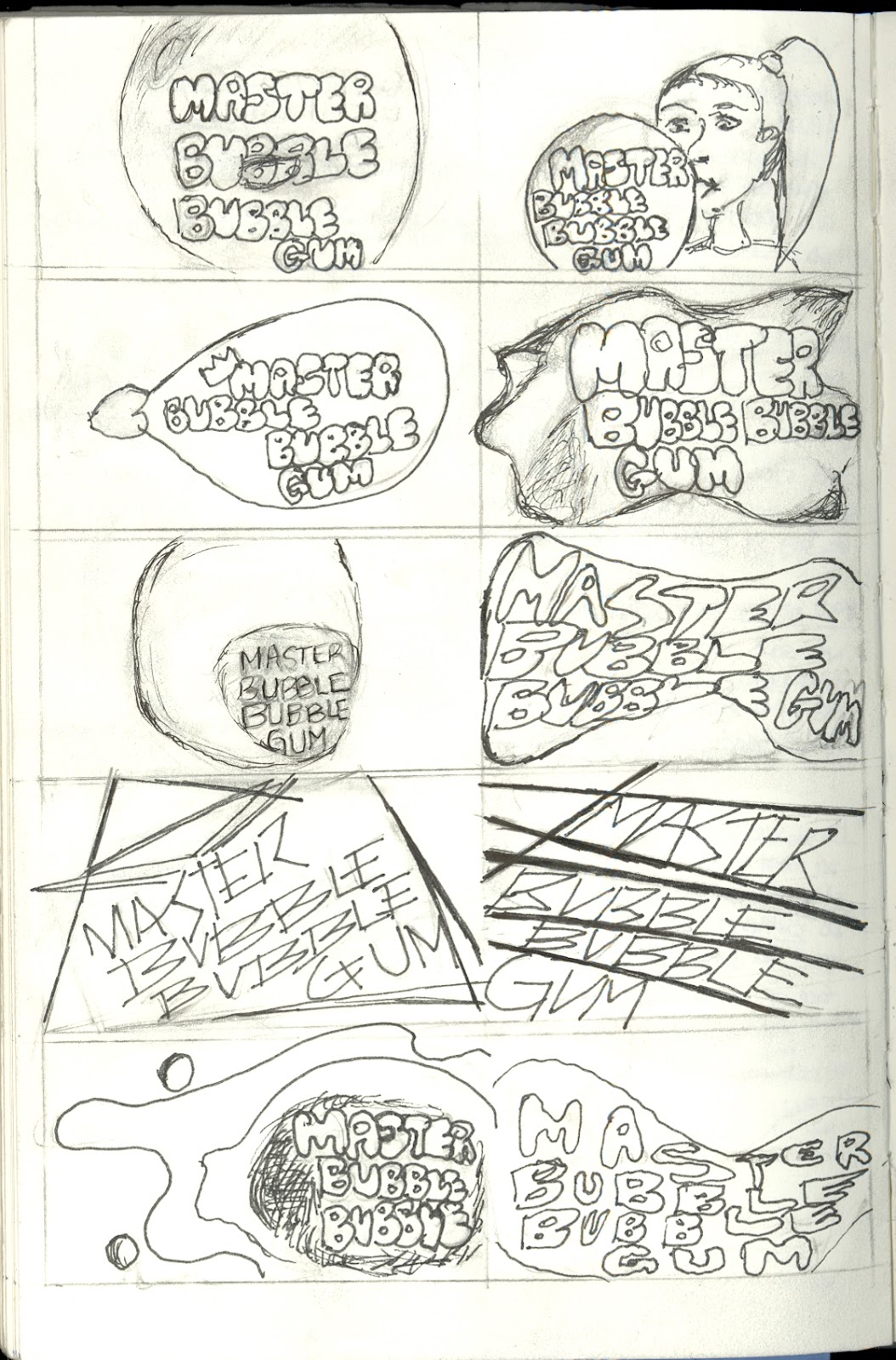Digital Media Works: Re-Brand Logo: Master Bubble Bubble Gum