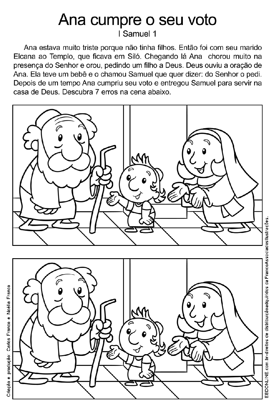 Atividades Lição 05 SAMUEL UMA CRIANÇA CONSAGRADA Á DEUS