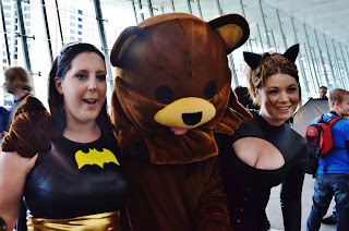 Barry Bear and some lovely ladies
