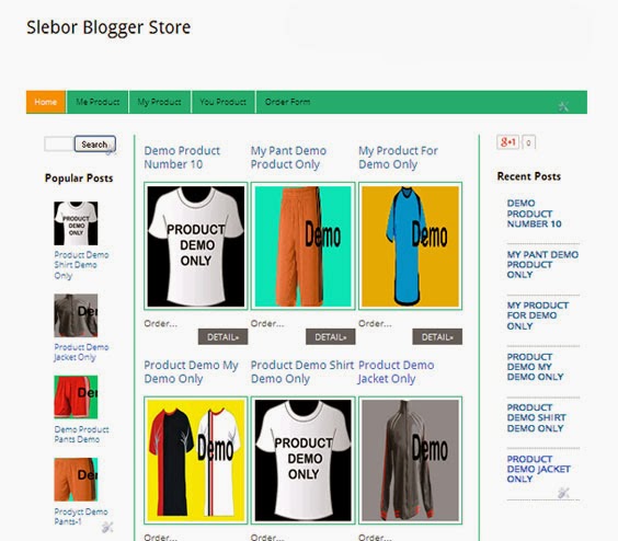 Slebor Blogger Store Template Slebor Blogger Store Template