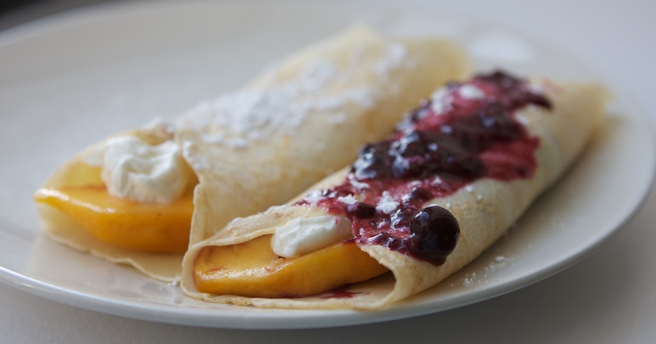 mrs harding cooks Crepes + Mixed Berry Compote