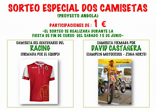 Sorteo camisetas a favor de Angola