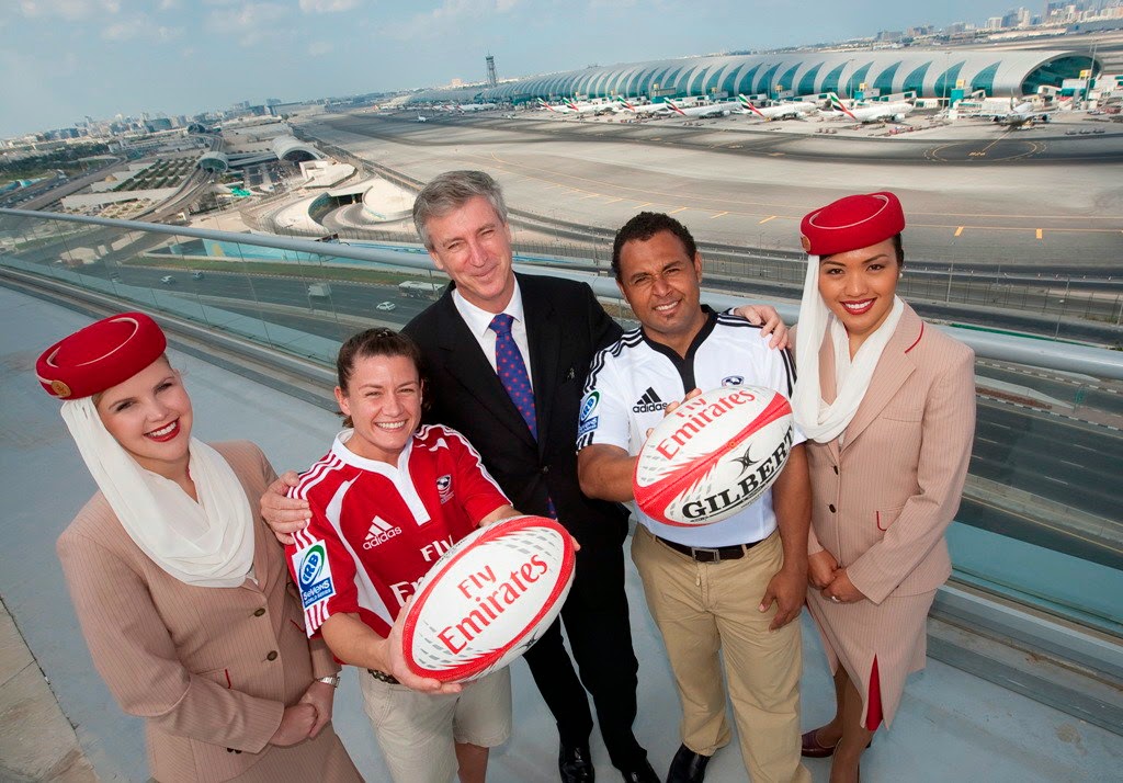 Emirates Airlines participates sport campaign World Stewardess