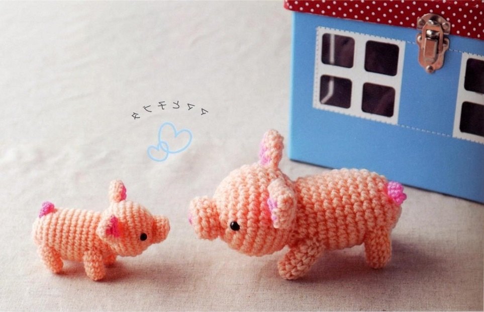 Вязаные свинки игрушки крючком Вязаные свинки игрушки крючком