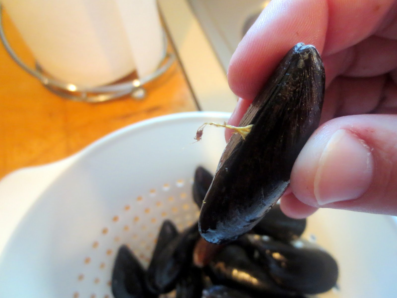 The Owl with the Goblet Spicy Thai Mussels with Chorizo in a Coconut